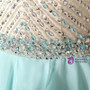 Sweetheart Neck Chiffon Beading Crystal Homecoming Dress