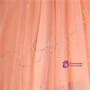 Orange Ball Gown Tulle With Beading Crystal Sweetheart Prom Dress