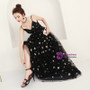 In Stock:Ship in 48 hours Black V-neck Backless Prom Dress