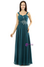 Chiffon Spaghetti Straps With Beading Pleats Bridesmaid Dress
