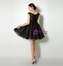 Sexy Black Tulle Bateau Sleeveless Homecoming Dress