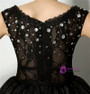 Sexy Black Tulle Bateau Sleeveless Homecoming Dress