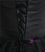 Black Sweetheart Tulle Embroidery  Crystal Homecoming Dress