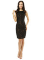 Mermaid Black Lace Backless Knee Length Mother Of The Bride Dress