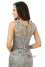 Gray Mermaid Lace Knee Length Mother Of The Bride Dress