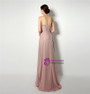 Pink Sweetheart Chiffon Beading Floor Length Prom Dress