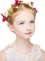 Girl Burgundy Flower Hair Accessories Princess Hair Flower 