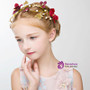 Girl Burgundy Flower Hair Accessories Princess Hair Flower 