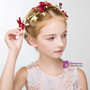 Girl Burgundy Flower Hair Accessories Princess Hair Flower 
