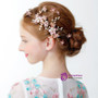 Girl Hair Accessories Princess Crown Clip Pink Flowers