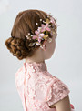 Princess Pink Flower Gold Butterfly Tiara Hairpin Girls Accessories