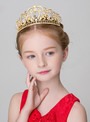 The Girl Gold Big Tiaras Princess Brown Hairband