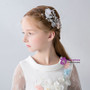 Girl Feather Headdress 2 Piece Flower Girl Hair Accessories