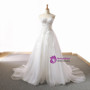 Purple Sweetheart Tulle Lace Appliques Wedding Dress