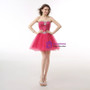 Short Tulle Sweetheart Beading Mini Homecoming Dress
