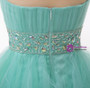 Light Blue Sweetheart With Beading Pleats Homecoming Dress