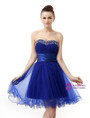 Royal Blue Sweetheart With Beading Homecoming Dress
