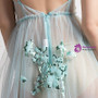 In Stock:Ship in 48 hours Light Blue Tulle  Allure See Through Prom Dress