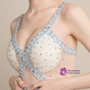 In Stock:Ship in 48 hours Blue Spaghetti Straps Allure See Through Prom Dress