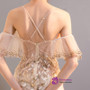 In Stock:Ship in 48 hours Pink Sequins Allure See Through Prom Dress