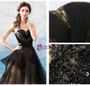 In Stock:Ship in 48 hours Black Tulle Sweetheart Neck Prom Dress