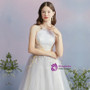 In Stock:Ship in 48 hours Gray Halter Tulle Appliques Homecoming Dress
