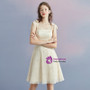 In Stock:Ship in 48 hours Yellow Spaghetti Straps Champagne Homecoming Dress