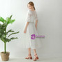 In Stock:Ship in 48 hours White Lace Two Piece Wedding Dress
