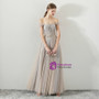 In Stock:Ship in 48 hours Gray Spaghetti Straps Tulle Prom Dress