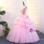 In Stock:Ship in 48 hours Pink Long Sleeve Quinceanera Dresses