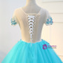 In Stock:Ship in 48 hours Blue Tulle Short Sleeve Quinceanera Dresses