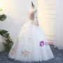 In Stock:Ship in 48 hours White Long Sleeve Tulle Quinceanera Dresses