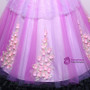 In Stock:Ship in 48 hours Purple Tulle Appliques Quinceanera Dresses