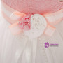 In Stock:Ship in 48 Hours White Tulle Pink Lace Little Girl Dress