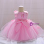 In Stock:Ship in 48 Hours Pink Tulle Flower Little Girl Dress