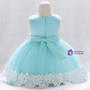 In Stock:Ship in 48 Hours Blue Tulle Appliques Little Girl Dress