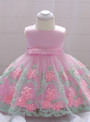 In Stock:Ship in 48 Hours Pink Tulle Flower Litter Girl Dress