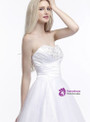 White Tulle Sweetheart Neck With Beading Wedding Dress