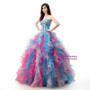 Ball Gown Colorful Sweetheart Organza With Beading Wedding Dress