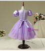 In Stock:Ship in 48 Hours Short Sophia Princess Purple Tulle Skirt Girl