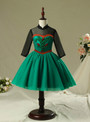 In Stock:Ship in 48 Hours Green Tulle Long Sleeve Short Frozen Aisha Dress