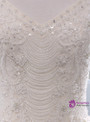 Champagne Ball Gown Tulle Appliques Off The Shoulder Wedding Dress