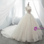 Ball Gown Sequins Tulle Sequins Backless With Beading Wedding Dress