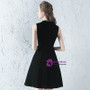 In Stock:Ship in 48 Hours High Neck Velvet Homecoming Dress