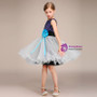 A-Line Colorful Sequins Gray Tulle Flower Girl Dress With Flower