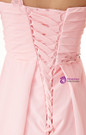 Pink Chiffon One Shoulder Pleats With Appliques Homecoming Dress