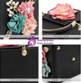 Women Clutches Flower Clutch Bag Box Clutch Purse Evening Handbag