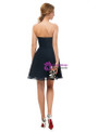 Blue Chiffon Sweetheart Neck Homecoming Dress With Pleats
