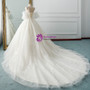 Ivory Ball Gown Tulle Sweetheart Neck Appliques Wedding Dress