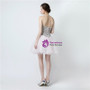 Light Pink Tulle Sweetheart Neck With Crystal Homecoming Dress